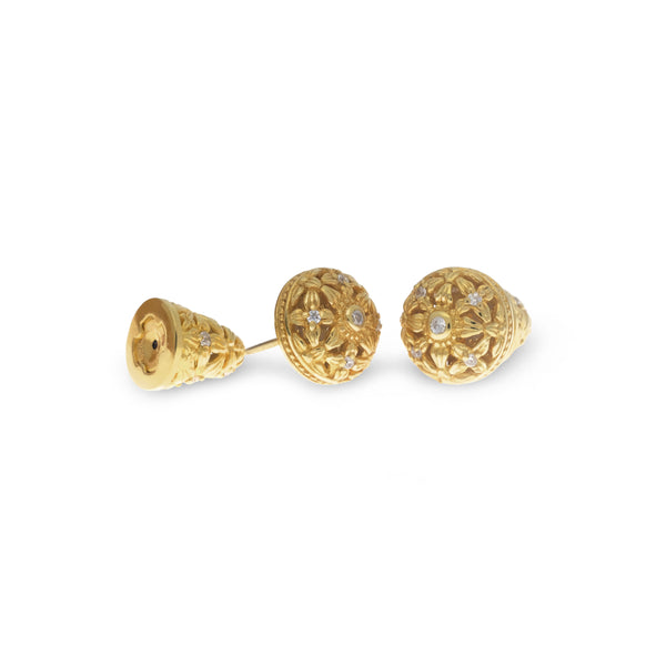 Asoka Mini Balinese Stud Earrings – Sunaka Jewelry