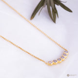 Petite Necklace With Zircon In 925 Sterling Silver 18 Inches Length