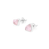 Earstud Earring Silver with Rawstone Pristine Collections