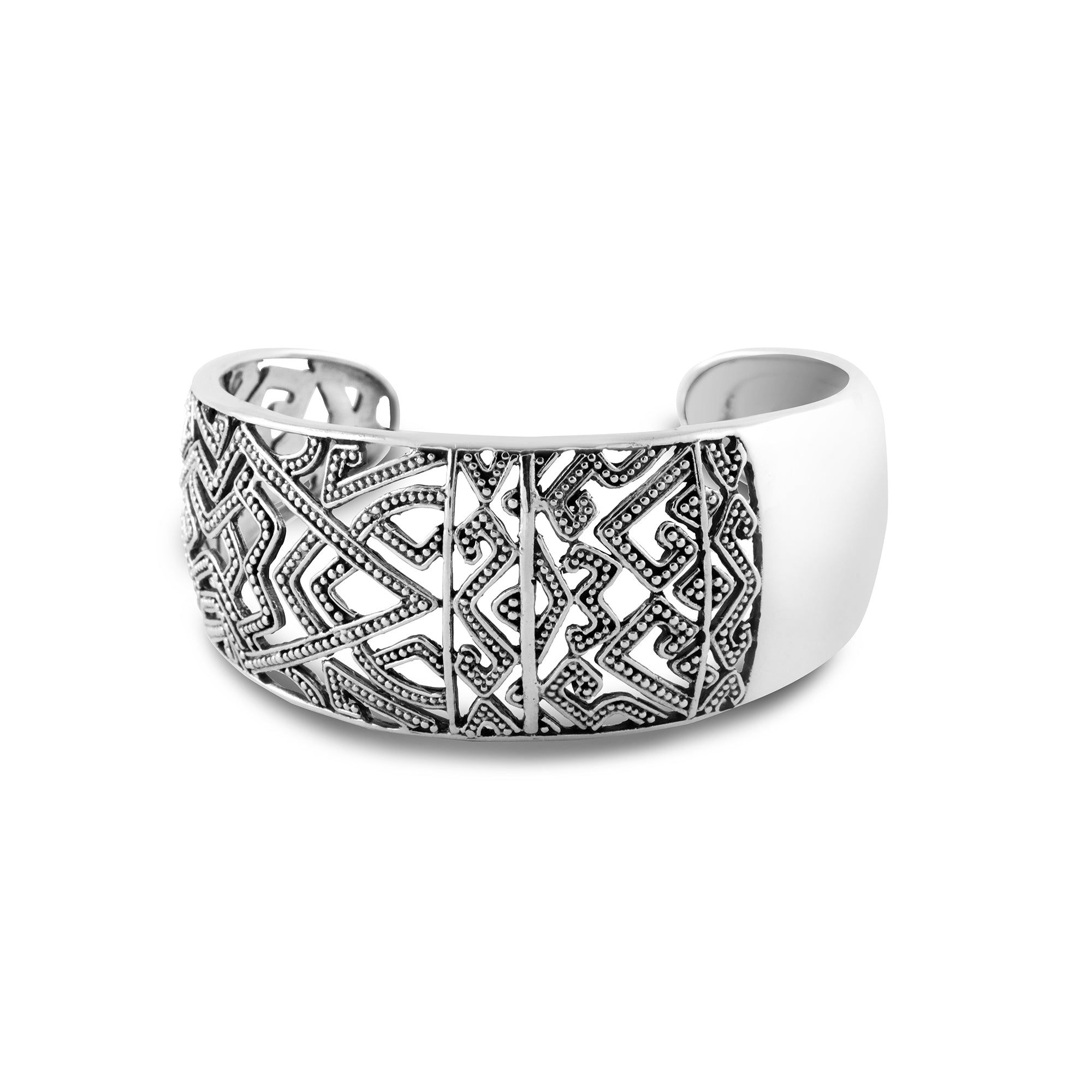 Cuff Bangle Bracelets Silver Songket Collection Sterling Silver