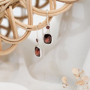 Women's 925 Silver Threader Earrings Pelangi Collection Sunaka Jewelry