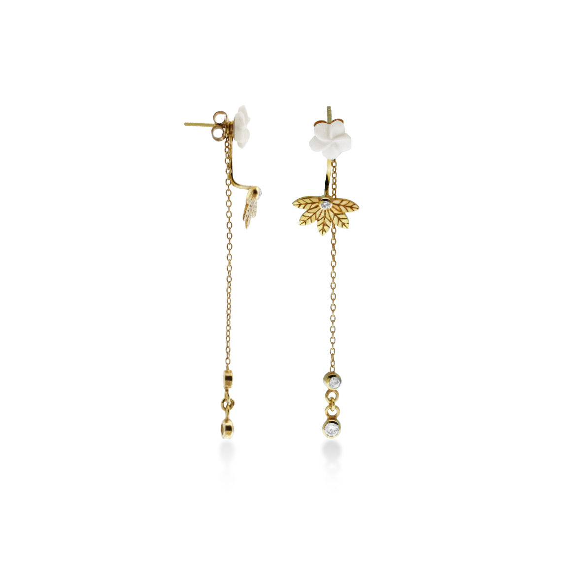 Earrings Drop and Stud Jepun Collection Sterling Silver