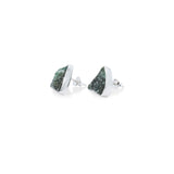 Silver 925 Stud Earrings With Rawstone Pristine Collection Sunaka Jewelry