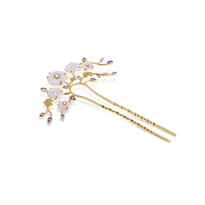 Hairpieces Big Anggrek Collection Sterling Silver 925 Gold Plated