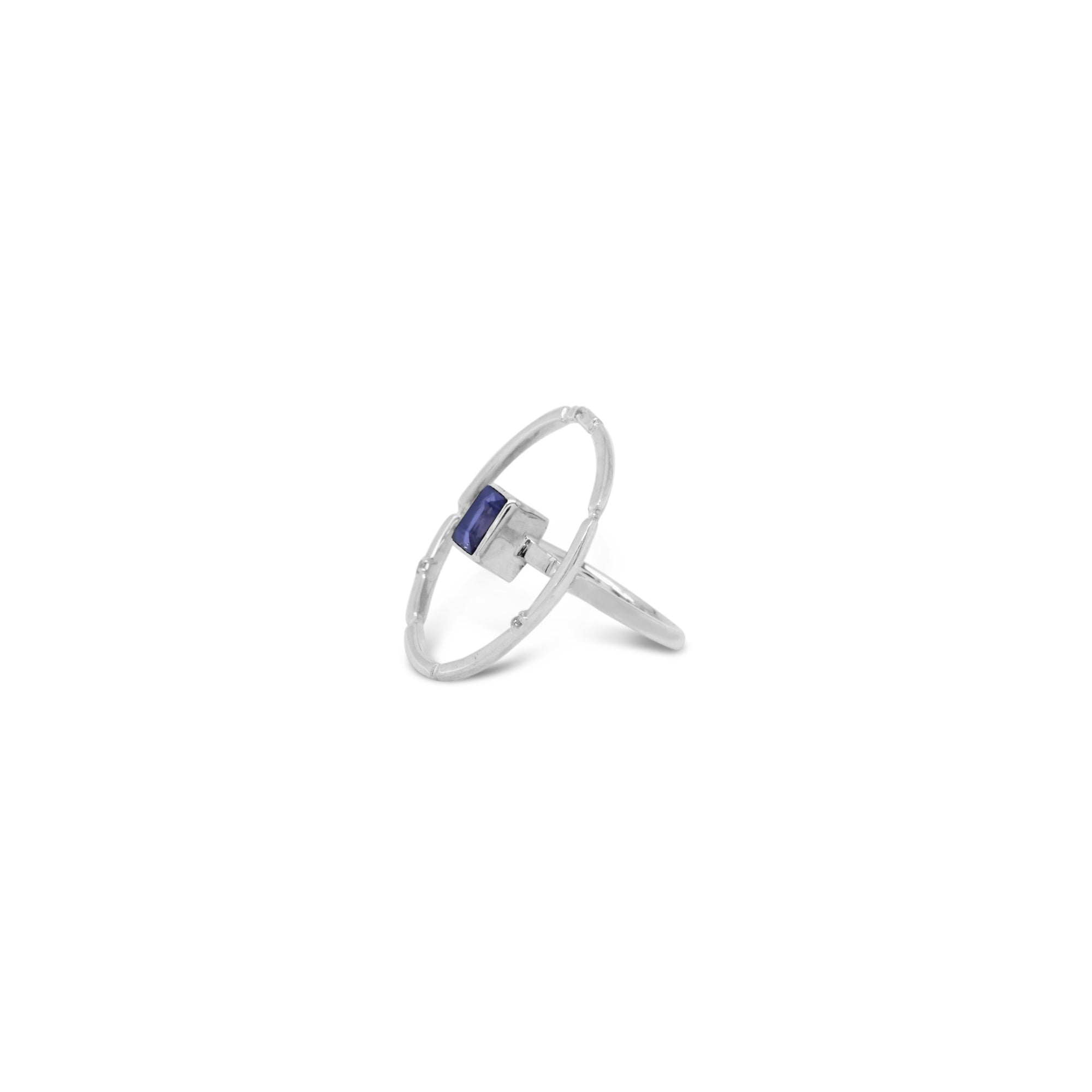 925 Silver Ring Aeon Gems Iolite Collection
