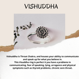 Cocktail Silver Ring Visuddha Chakra Collections/R.803