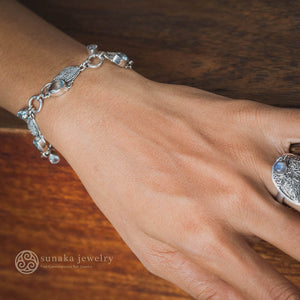 Kembang Harum Silver Chain Bracelet in Sterling Silver