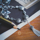 Songket Silver Chain Bracelet