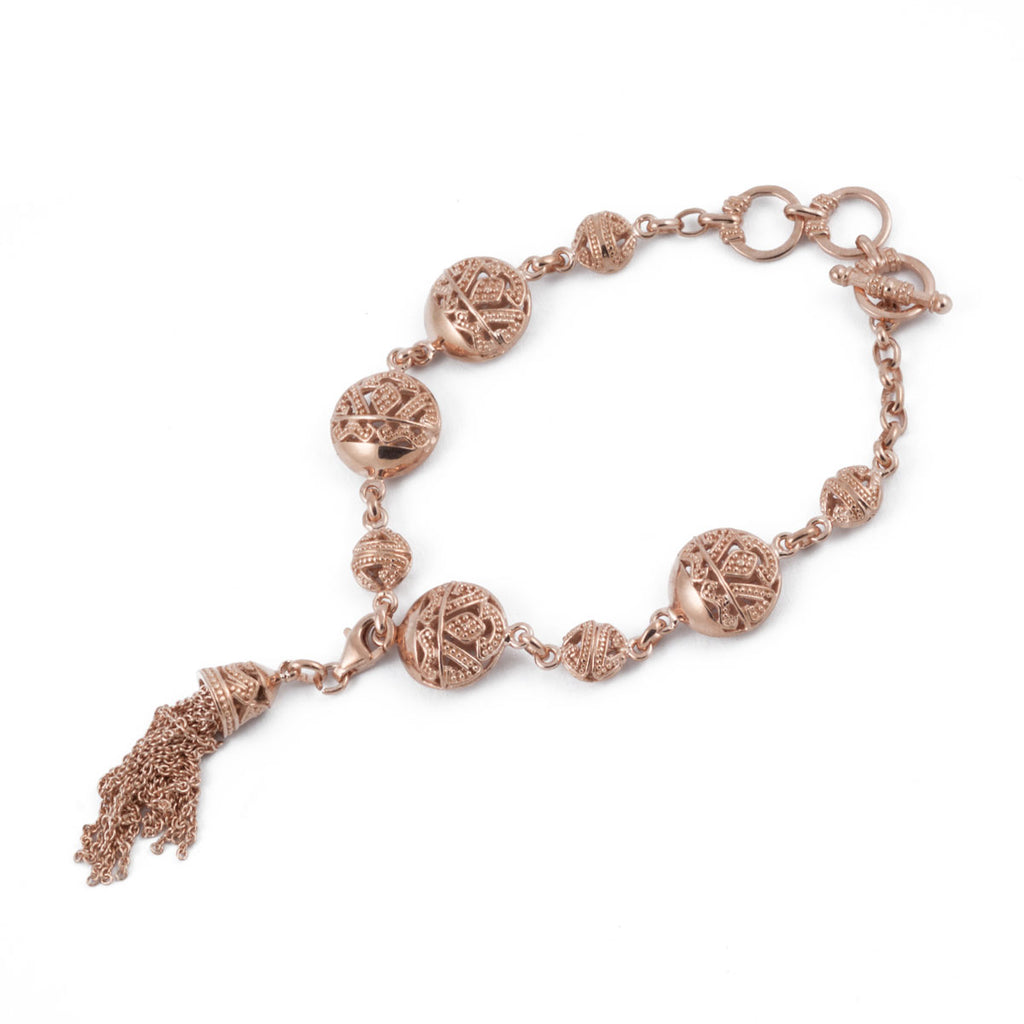 Songket Rose Gold Plated Chain Bracelet