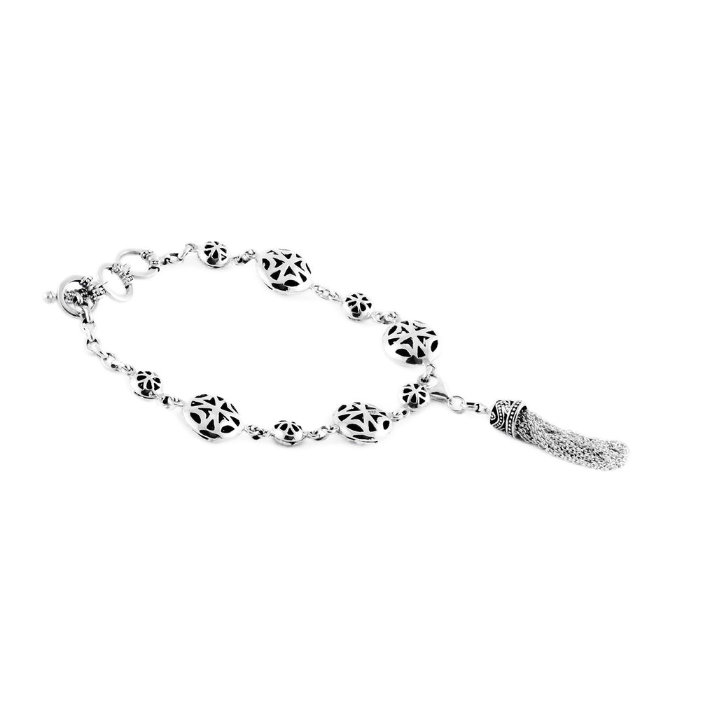 Songket Silver Chain Bracelet