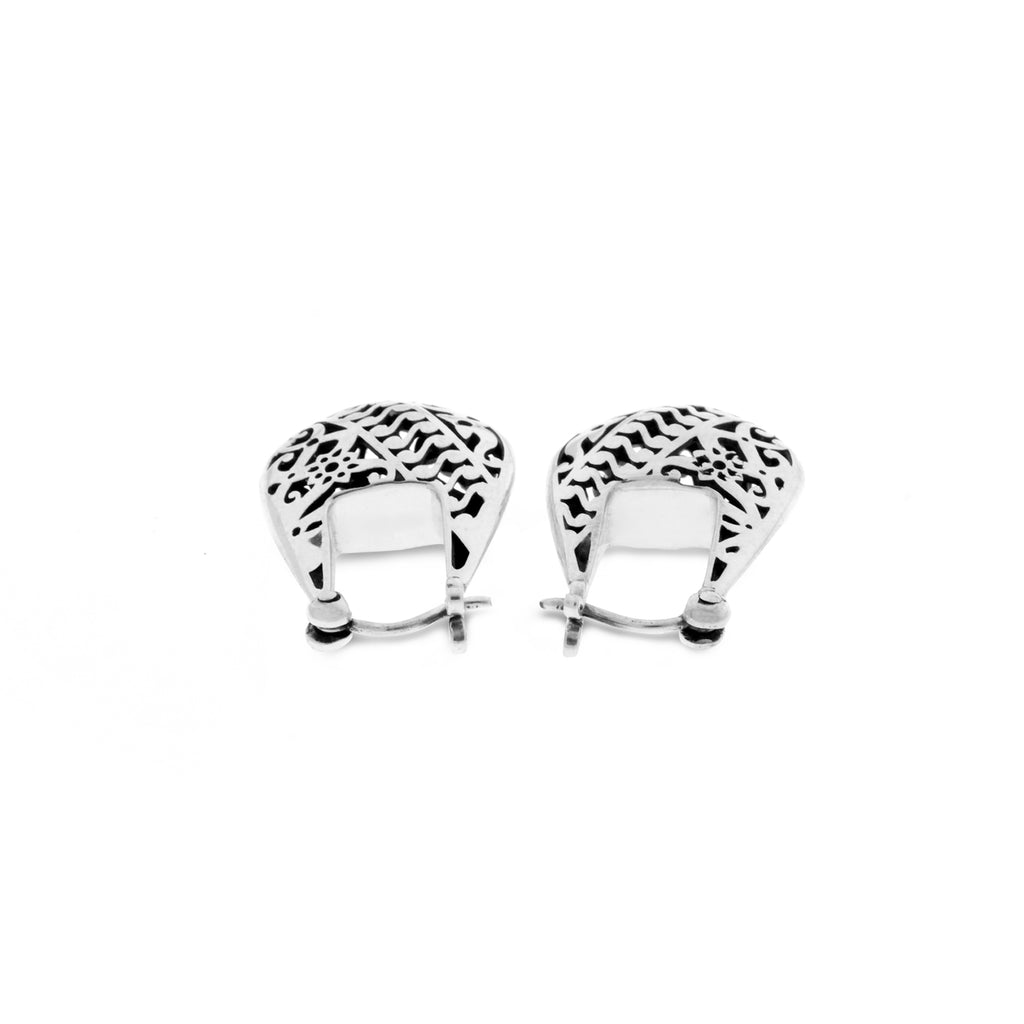 Bhinneka Hoop Earrings in Sterling Silver
