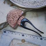Songket Rose Gold Plated Hairpiece