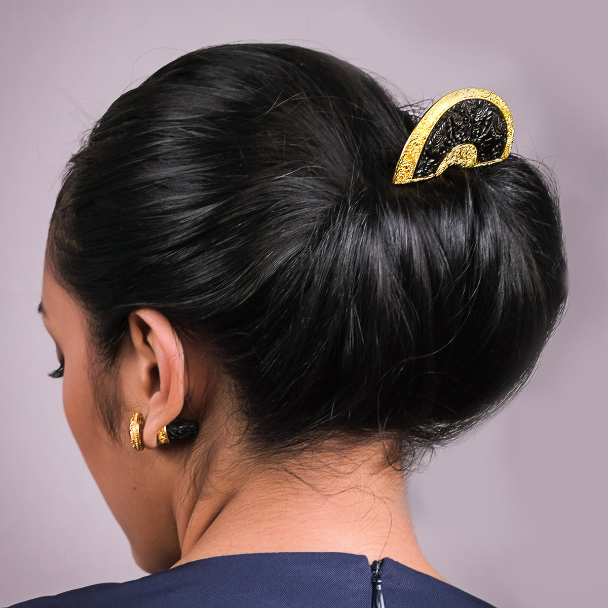 Gajah Collection Balinese Hairpiece 24k Gold Over Sterling Silver