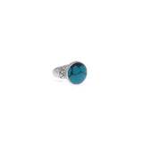 Classic Statement Turquoise Ring In 925 Sterling Silver
