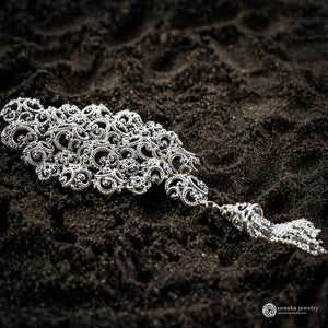 Ombak Segara Brooch Pendant in Sterling Silver