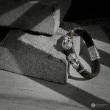 Bracelet Leather Silver Trunyan