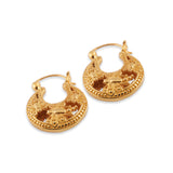 Silver Hoop Earrings Capung Collections Balinese Earrings Gold Plated