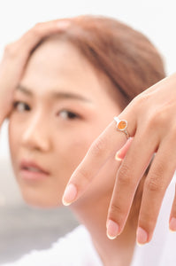 Cocktail Ring With Rawstone Pristine Collections