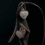Sebun dangle earring in silver 925 love model/E.444