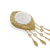 Jepun Brooch In 925 Sterling Silver With Gold Plated