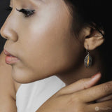 Emas Perak Drop Earrings in Sterling Silver