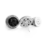 Gajah Collection Traditional Mini Stud Earrings in Sterling Silver