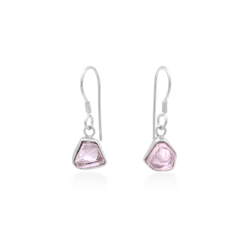 Drop Earring Silver With Rawstone Pristine Collections