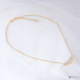 Allure Elegance Zircon Necklace In 925 Sterling Silver With 18k Gold Plated/ Rhodium Allure Collections
