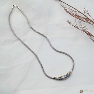 Emas Perak Braided Chain Necklace