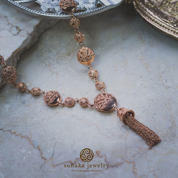 Songket Rose Gold Plated Necklace