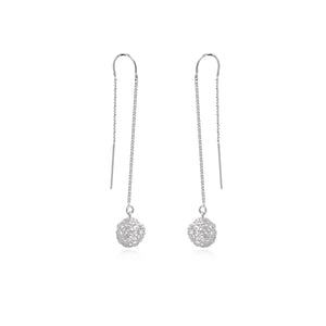 Sebun threader earring in silver 925/E.1203