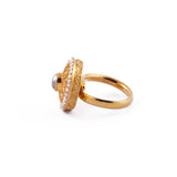 Tamiang Cocktail Ring 22k Gold Over Sterling Silver