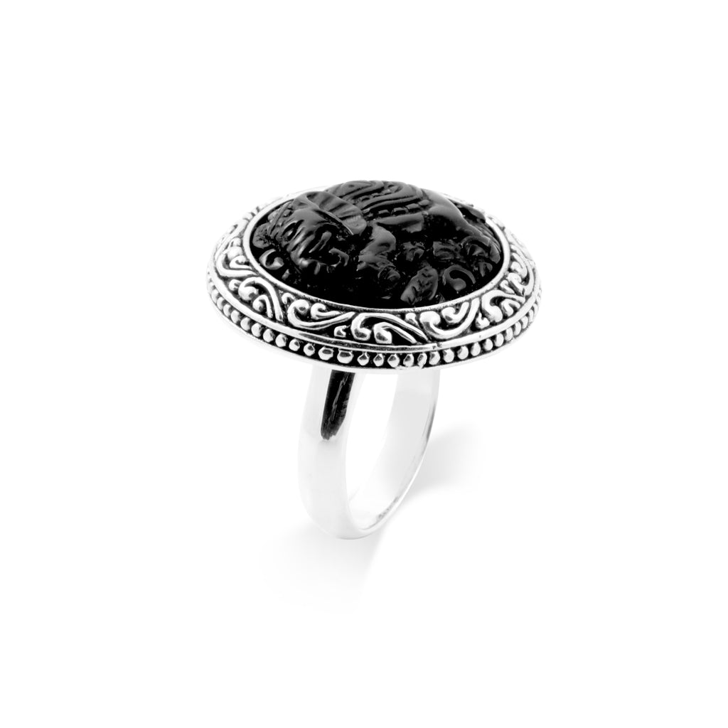 Gajah Collection Cocktail Ring in Sterling Silver