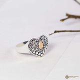 Emas Perak Heart Shape Ring in Sterling Silver