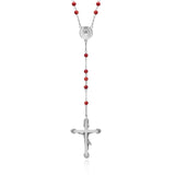 Rosario Necklace in sterling silver 925 with Cornelian/N.394CRL