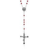 Rosario Necklace in sterling silver 925 with Cornelian/N.394CRL