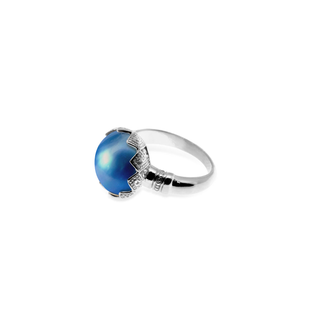 Sterling Silver Statement Mabe Pearl Ring