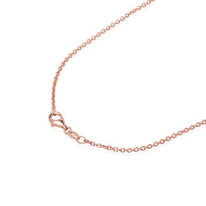 Silver Rosegold Plated Cable Chain Necklace Chain N.405