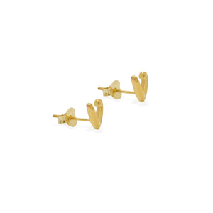 Alphabet Earrings Gold Plated