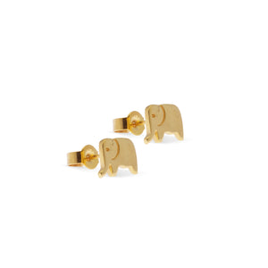Tiny Elephant Stud Earrings 925 Sterling Silver
