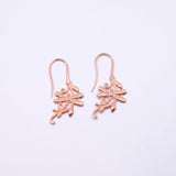 Silver Earrings Rose Gold Plated Mini