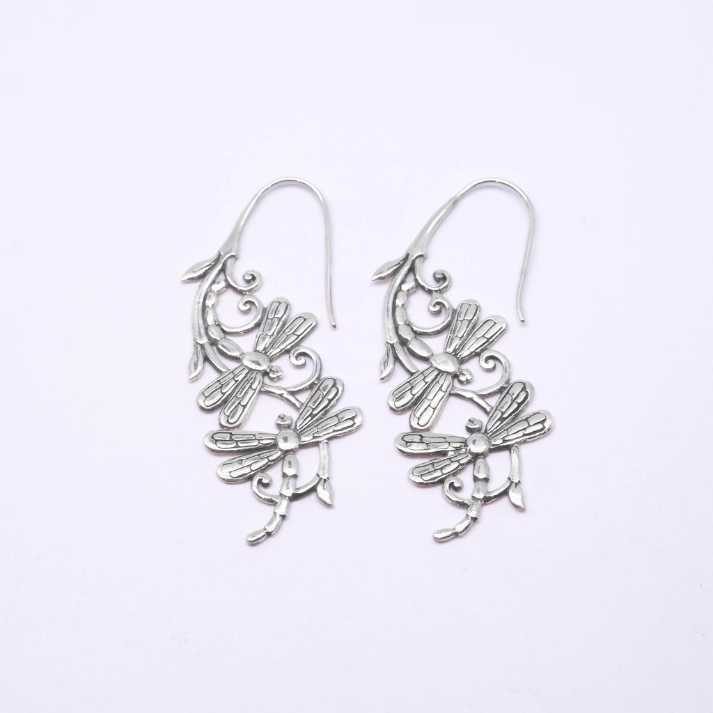 Silver Simple Earrings Capung Collection