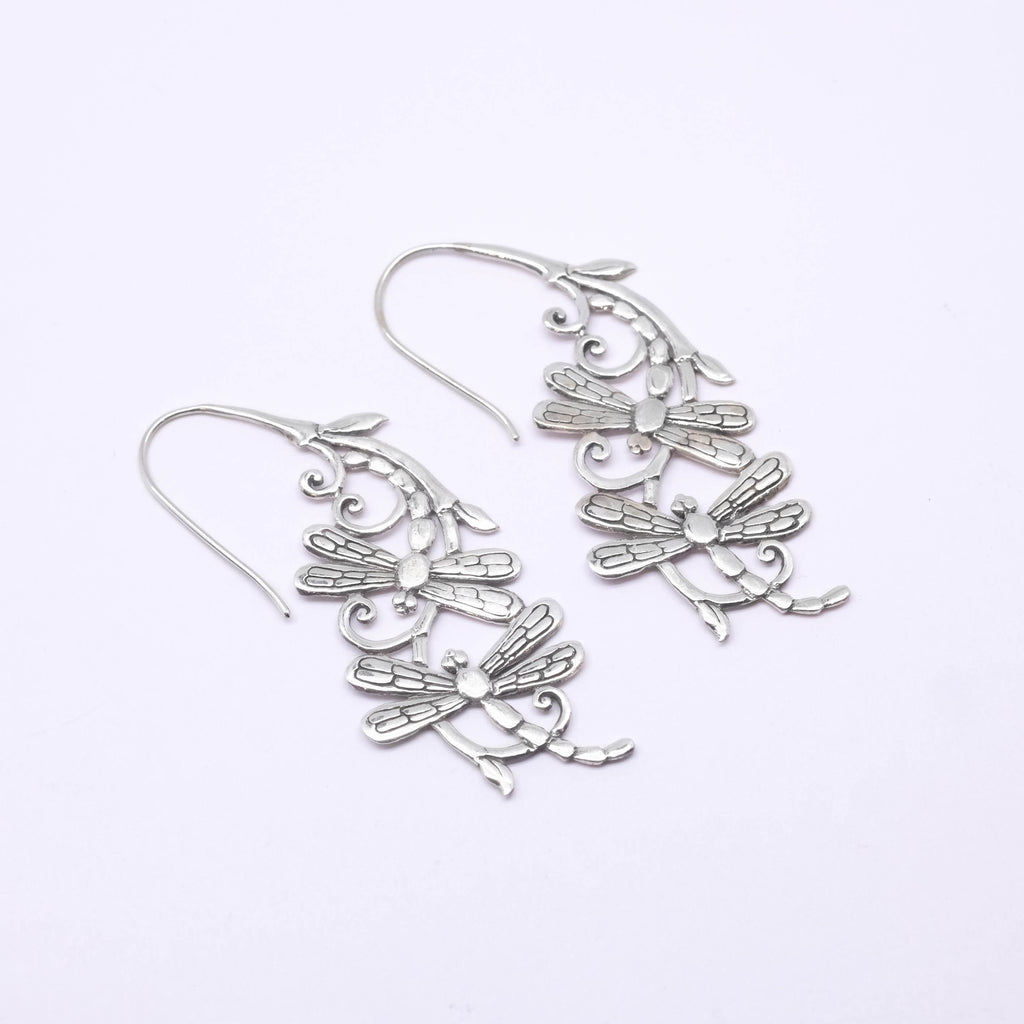 Silver Simple Earrings Capung Collection