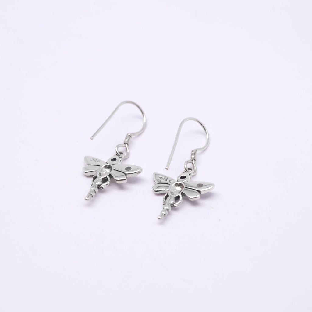Silver Dangle Earrings Capung Collection