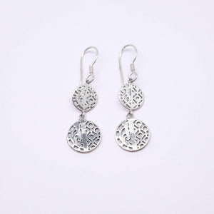 Silver Dangle Earrings Bhineka Collections