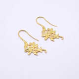 Silver Earrings Gold Plated Mini