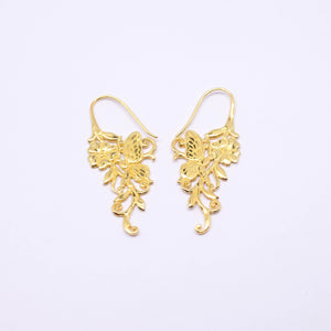 Silver Earrings Kupu-kupu Collections Gold Plated
