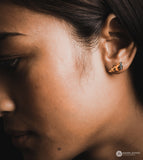 Keong Emas Stud Earrings in Sterling Silver