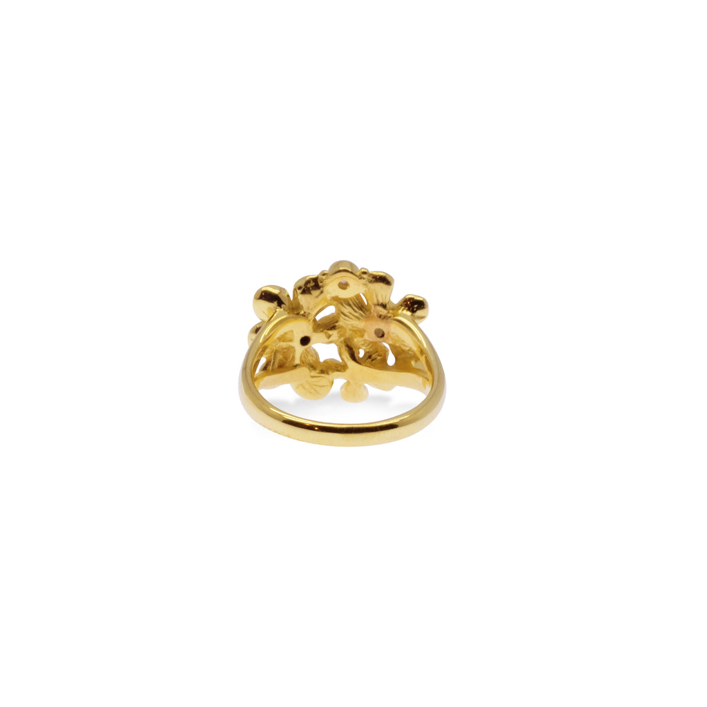 Flamboyan Ring Gold Plated