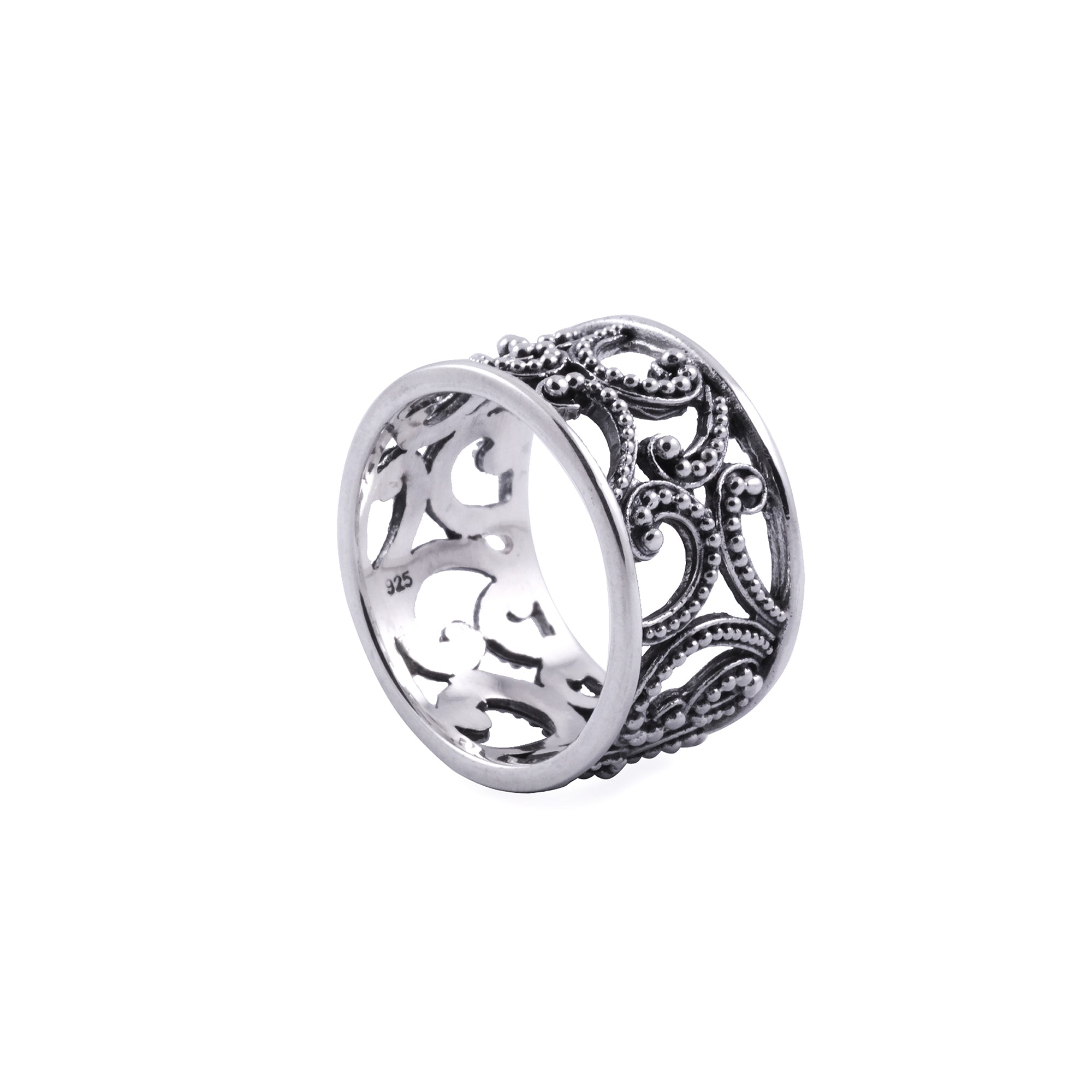Ombak Segara Band Ring in Sterling Silver